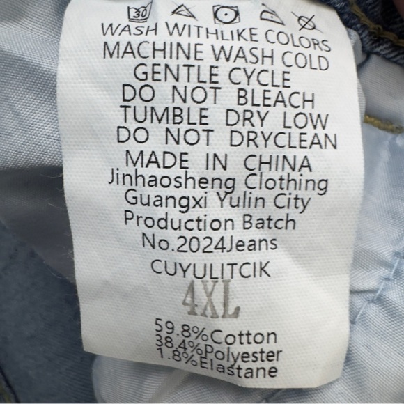 Cuyulitcik Fringe Statement Jeans Women’s 4XL - Picture 10 of 11